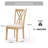 Dining Chairs Set of Two, Crafted with High - density Foam and Polyester Fabric, Sturdy Rubberwood Legs, KD Packing for Easy Shipping