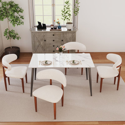 Ensemble de table de salle à manger 5 pièces Juvan