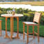 Essex Outdoor Round Teak Bar Table