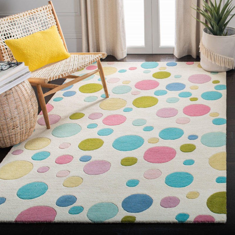 Tapis en laine touffeté à la main Amier, Rectangle 5 pi x 8 pi