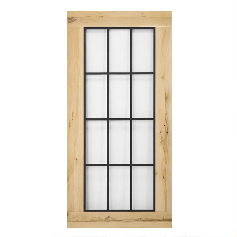 Jordon Solid Oak Sliding Barn Doors Prefinished, 210cm H x 100cm W, Unfinished