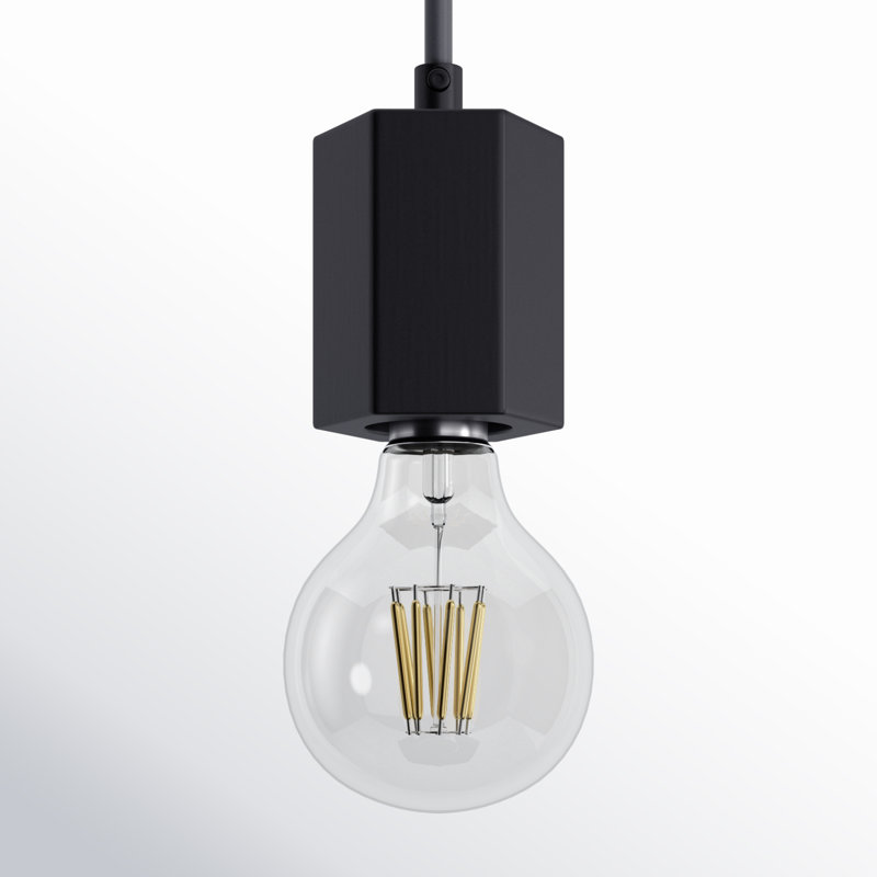 Ebba 1 - Light Gold Unique/Statement Pendant, Black