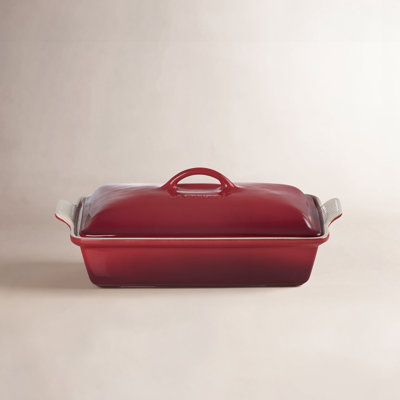 Le Creuset Heritage Stoneware 4 Qt. Rectangular Casserole with Lid