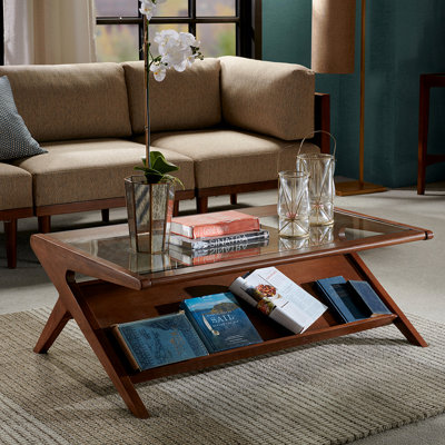 Coffee Table With Tempered Glass