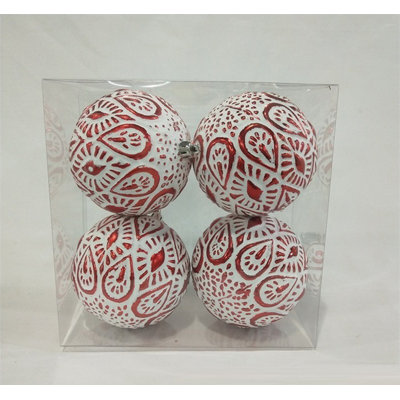 4 Piece Ball Ornament Set