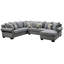 Canapé modulaire en chenille de 152 po Braidwood