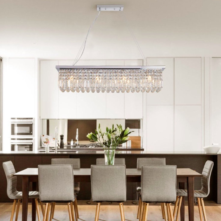 1 - Light Chandelier, Chrome