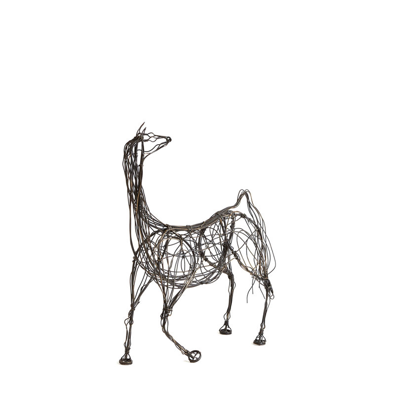 Ming Dynasty Horse-Antique Bronze, 16" H x 16" W x 5" D