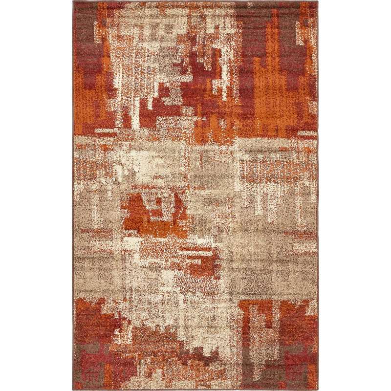 Alair Abstract Indoor Rug, Rectangle 5'3" x 8'
