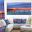 «Blue Sky and Waters Panorama», reproduction de photo sur toile tendue-19241034
