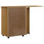 Commode à 7 tiroirs avec bureau et roulettes en bois de pin massif de 41,5 po x 29,4 po Jennoustia Moss-348749294