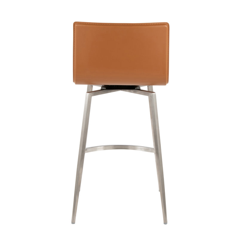 Ensemble de 2 tabourets de comptoir à hauteur fixe Mara - ensemble de 2, Chameau