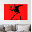 Flower Thrower by Banksy - Wrapped Canvas Print-23814101