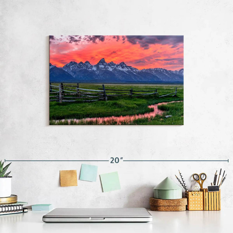 Alvord Grand Teton Sunset, H 8 po x l 12 po