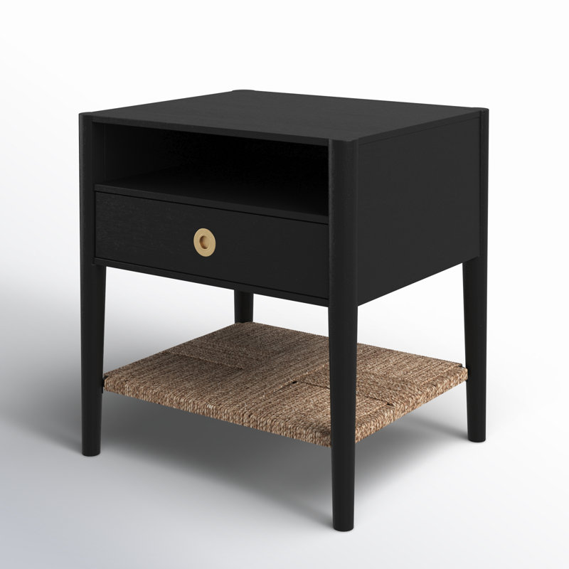 Table de chevet Madeline, Noir