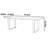 Solid Wood Dining Table Thickened Top Wide Legs-107724800