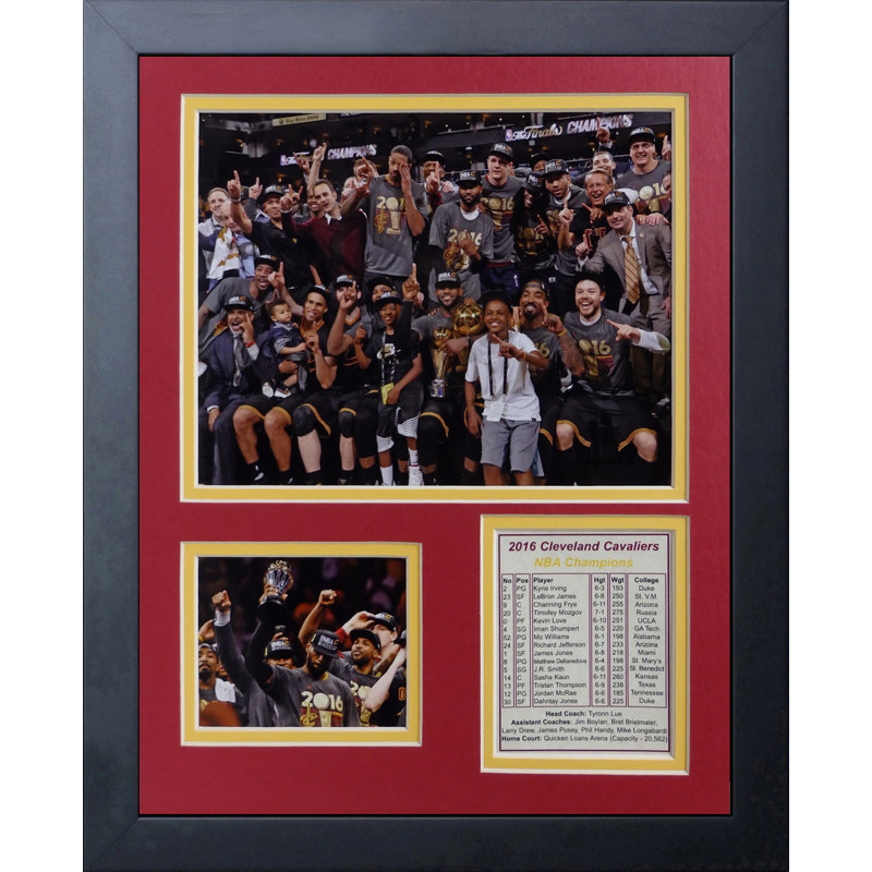 Décoration murale collage de photo 2016 cleveland cavaliers de championnat estrade