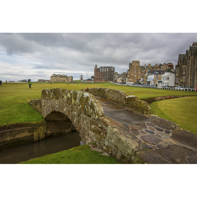 Swilcan Bridge by Jiangli - Wrapped Canvas Print, 61cm H x 91cm W