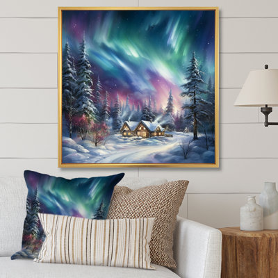 «Northern Lights Charm In Winter III» sur toile