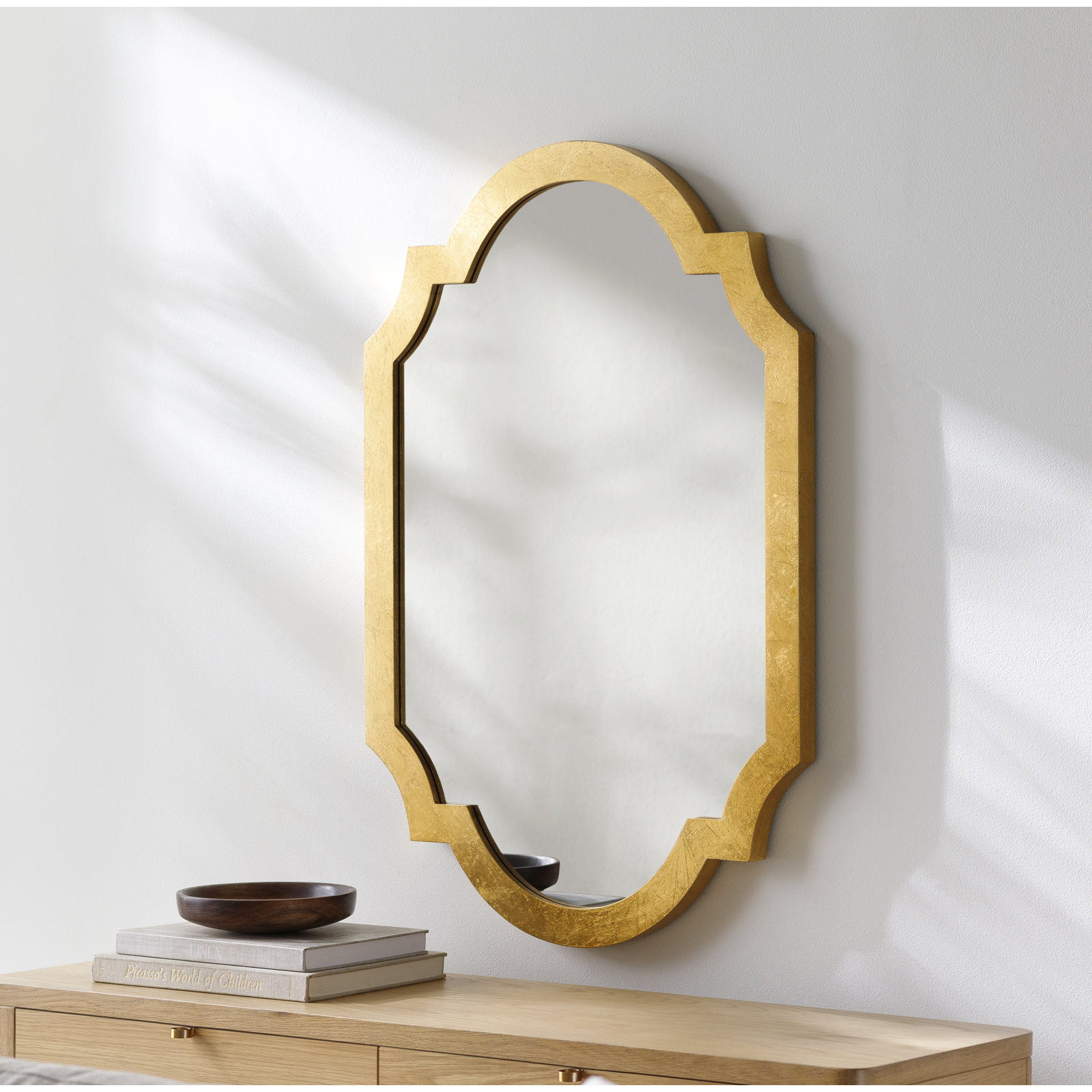 Pixie Accent Mirror, Gold, 36" x 24"