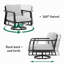 Deux chaises pivotantes et une table d'appoint FR