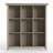 Acadian 44"W Solid Wood 9 Cube Storage Bookcase with Fixed Shelves-1060162541