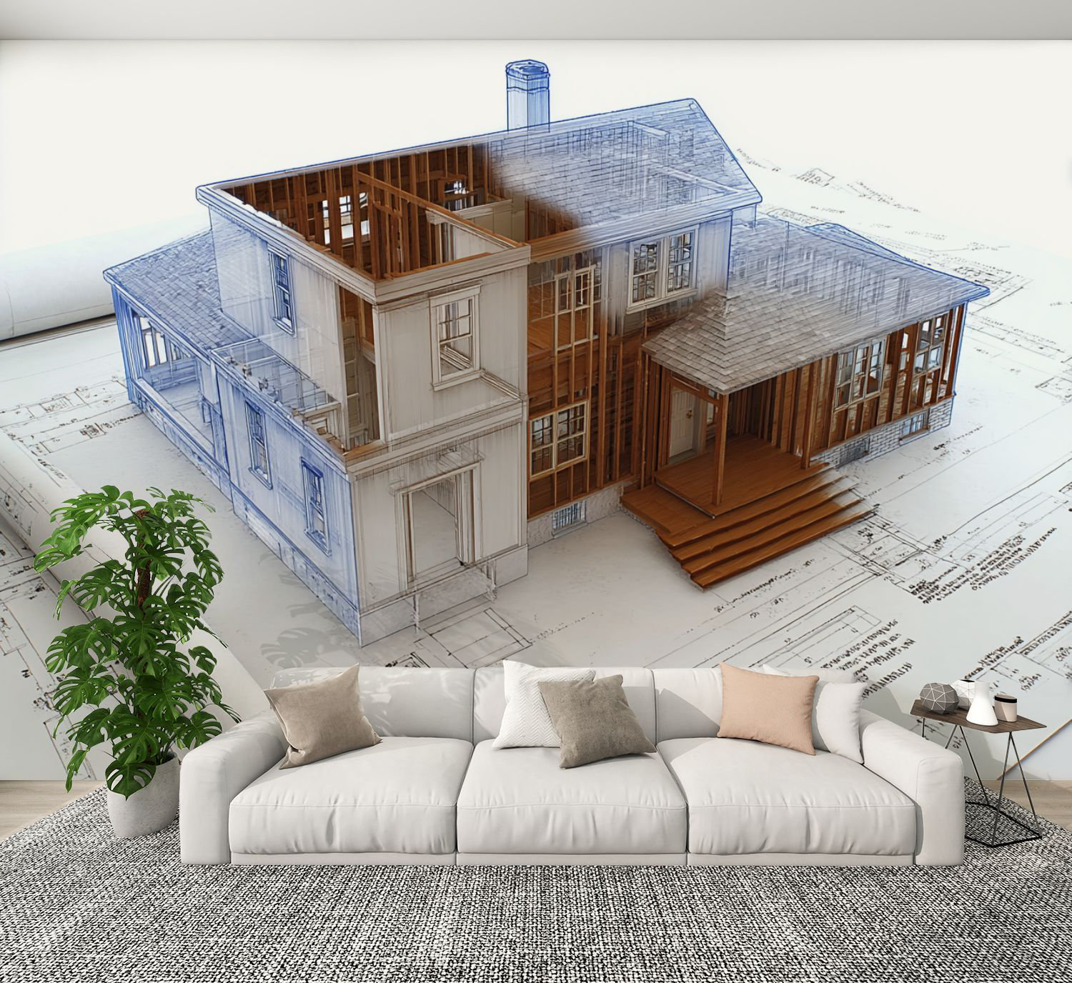 Red Barrel Studio Peel and Stick Wallpaper generic building under ...