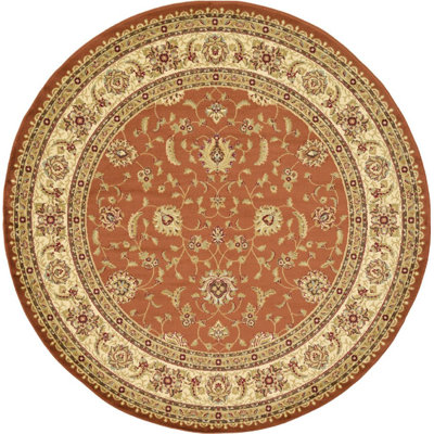 Tapis rouge brique Niles
