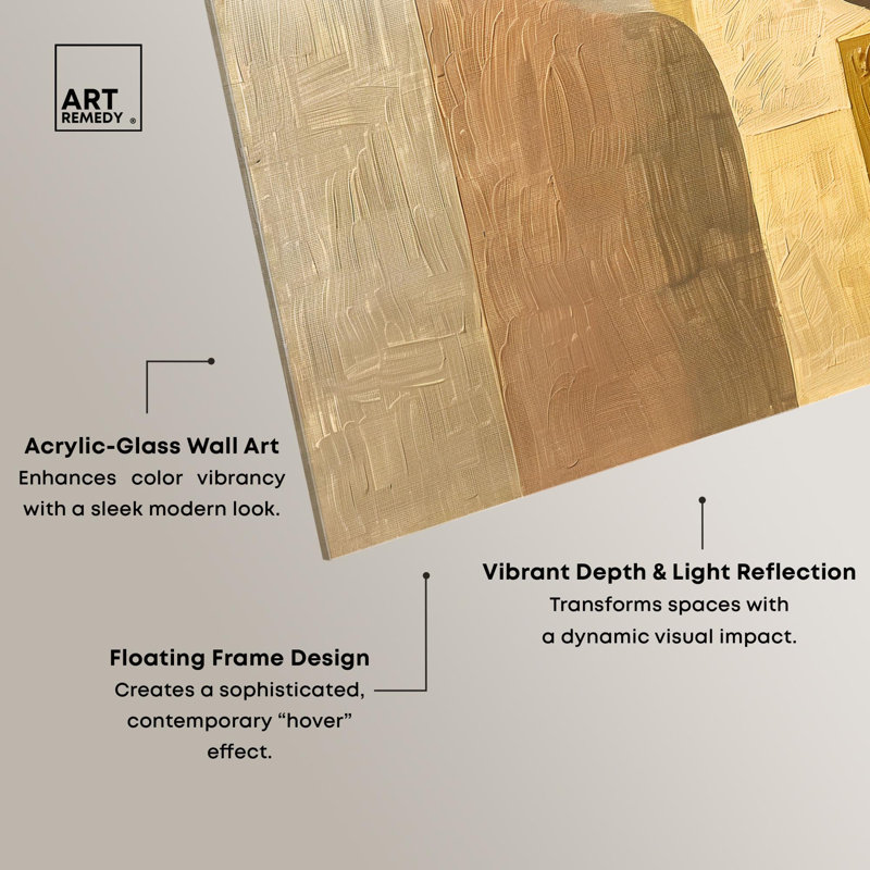 «Columnar Forms II Boho», reproduction d'art sur toile par Art Remedy, H 40 po x l 40 po