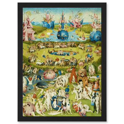 Hieronymus Bosch Garden Earthly Delights - Single Picture Frame Painting on Canvas