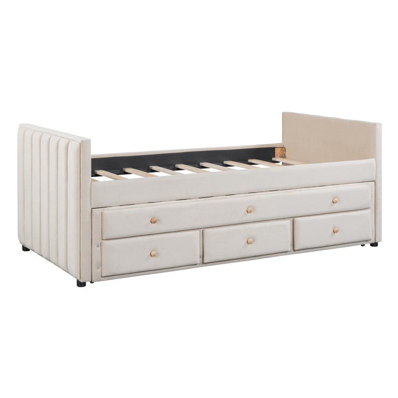 Mainardo Upholstered Daybed, Beige