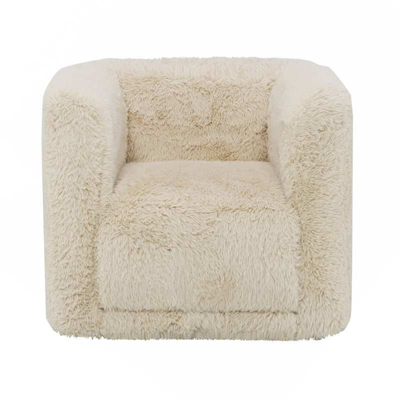Fauteuil d'appoint pivotant beige