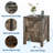 Farmhouse Nightstand set of 2 with USB Charging Station, Rustic Bedside Table with Sliding Barn Door & Adjustable Shelf, 18 Inch Two-Tier End Table for Bedroom Living Room-1391696324-1391696331