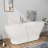 67"L×31"W Single Slipper Freestanding Soaking Acrylic Bathtub with Chrome Drain