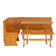 Jiles 5 Person Corner Solid Pine Breakfast Nook with Hidden Storage