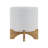 Gillett Modern Ceramic Planter with Wooden Stand - Stylish Textured Design, Contemporary Home Decor Accent, Durable Stoneware Construction, Sleek and Minimalist Look for Indoor Spaces-248380085