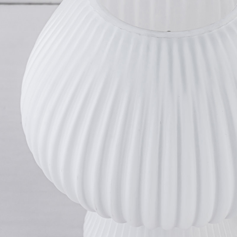 Lampe de table en verre nervuré 1 lumière Glint pour table