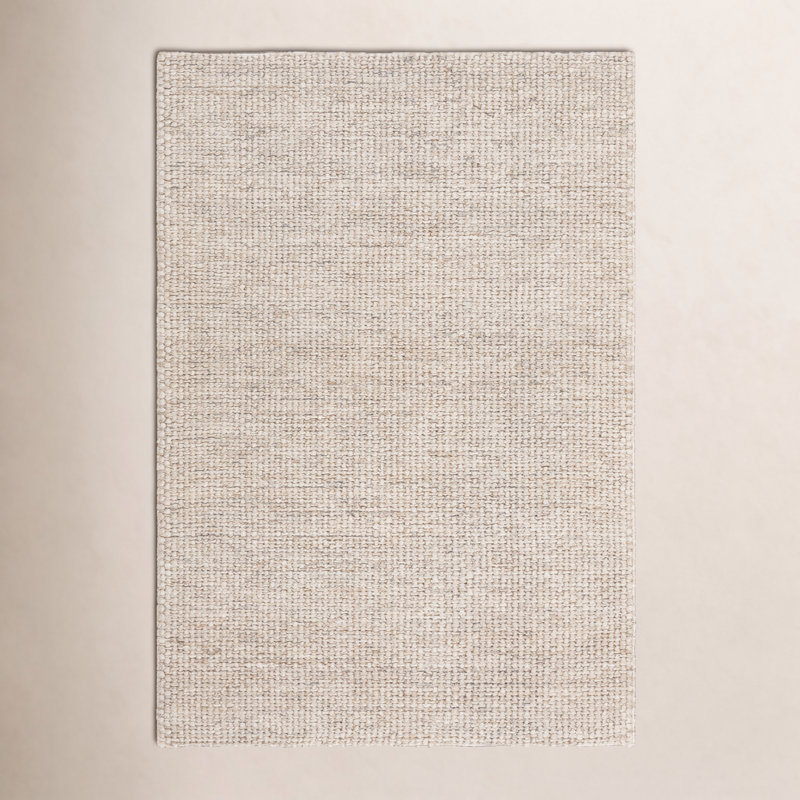 Tapis ivoire tissé à la main Hero, Rectangulaire 2 pi x 3 pi