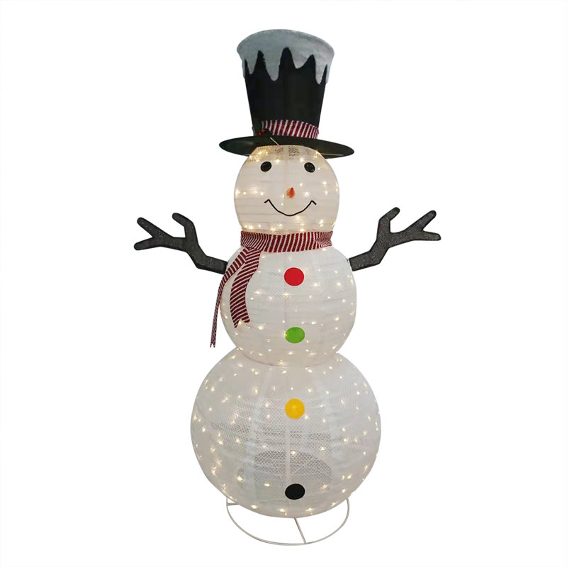 Bonhomme de neige 6 pi avec chapeau et écharpe