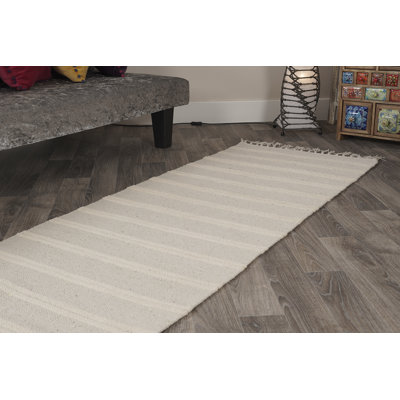 Scalise Striped Cotton Hand Woven Area Rug