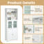 Grande armoire de rangement de salle de bain, armoire de garde-manger, armoire de rangement sur pied pour le salon, cuisine-1060673777