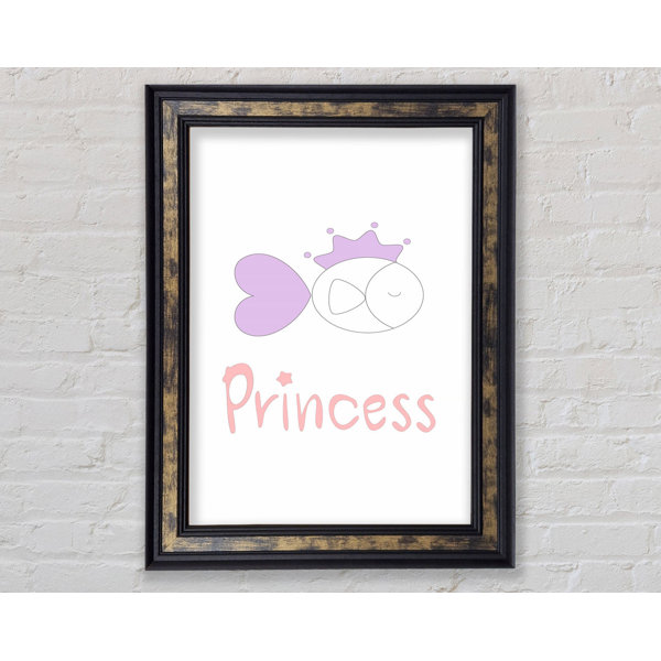 Ebern Designs Princess Fish - Single Picture Frame Print | Wayfair.co.uk