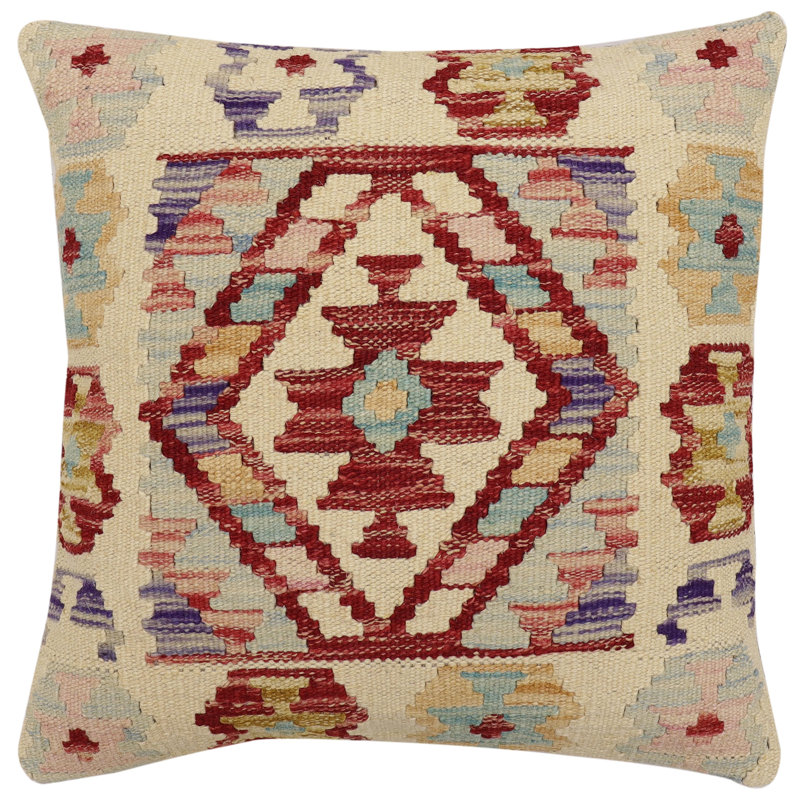 Housse et insert de coussin carré 100% laine