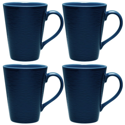Noritake Colorscapes Swirl Mugs, 12 oz