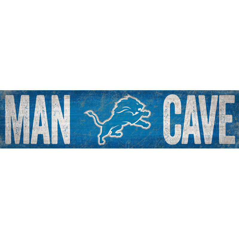 Wall Decor on Wood, Detroit Lions