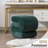 S-Shape Velvet Fabric Ottoman Makeup Stool Footstool-933312732