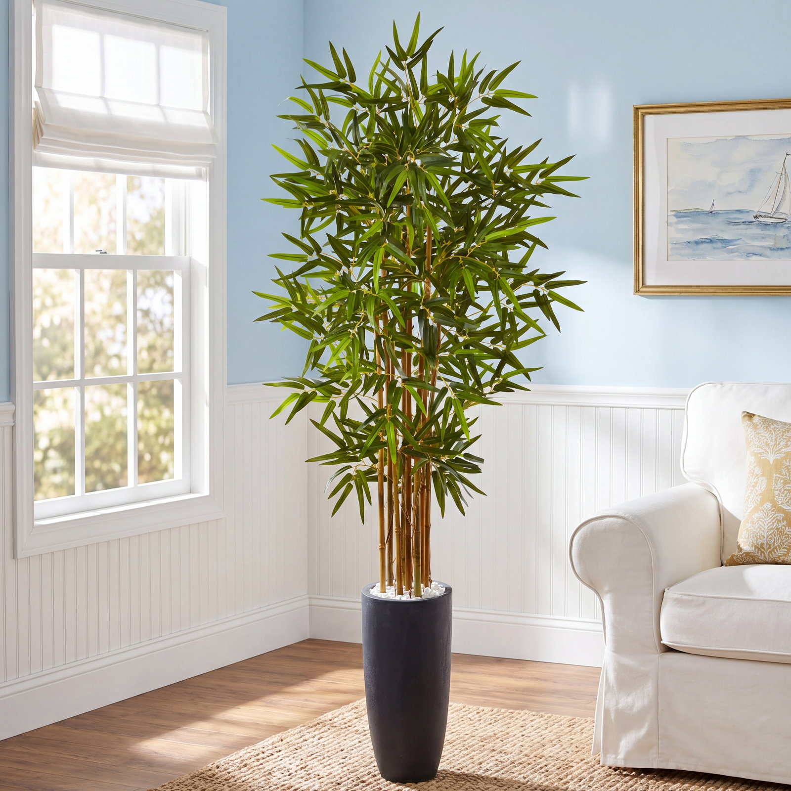 60'' Faux Bamboo Tree in Ceramic Planter