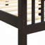 Lit moderne, lit plateforme en bois avec tête et pied de lit-114231063