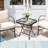 Square Glass Outdoor Folding Side Table-1872010582