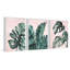 «Tropical Leaves Triptych», ensemble de 3 reproductions sur toile-29546572